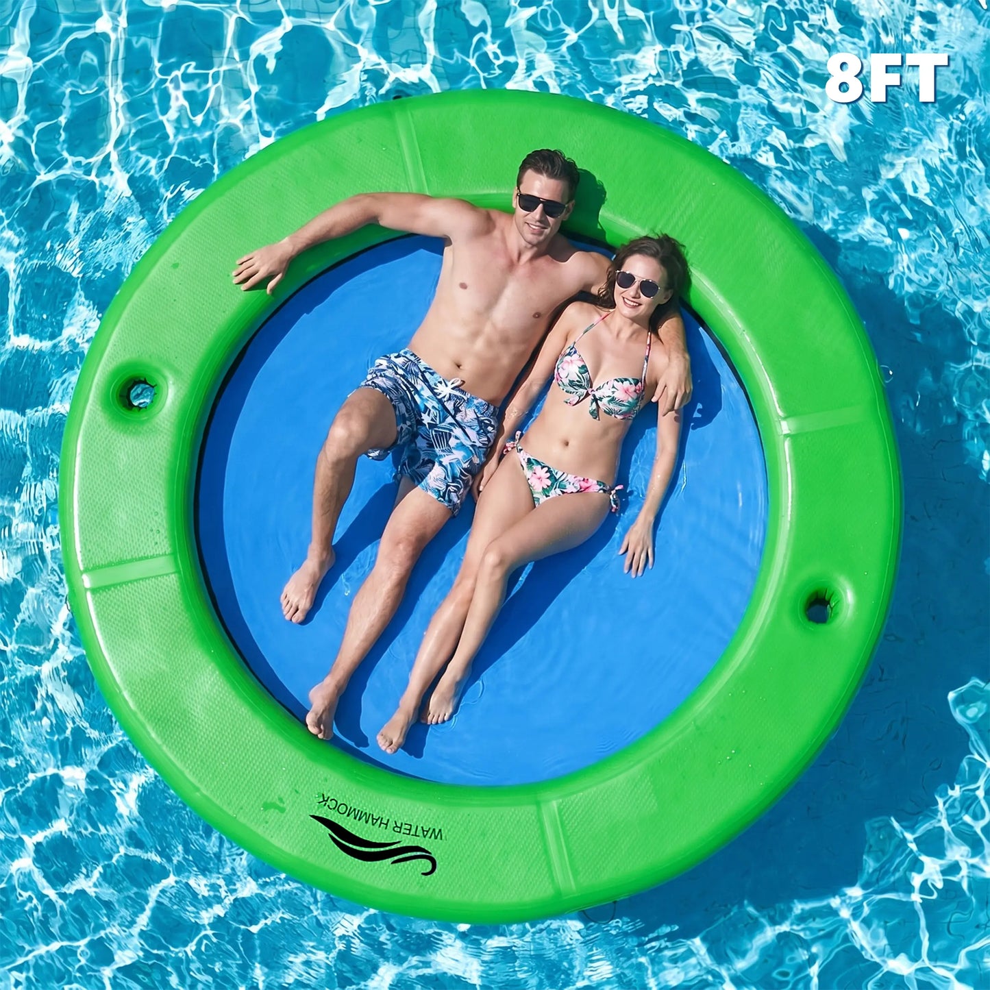 Sun Chill Inflatable Water Hammock - 6FT, 8FT, 10FT for Lake & Pool