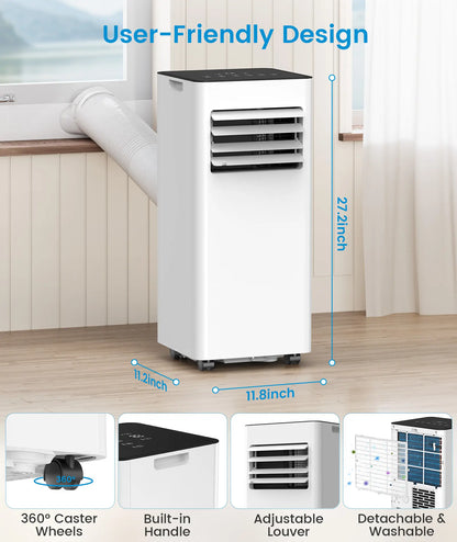 8,000/10,000 BTU Portable Air Conditioner — Covers up to 450 sq. ft.