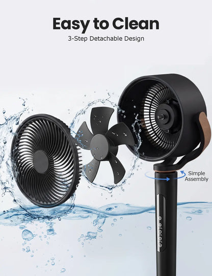 Eslicer™ 120° Oscillating Standing Bedroom Fan