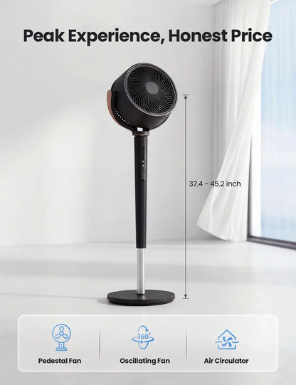 Eslicer™ 120° Oscillating Standing Bedroom Fan